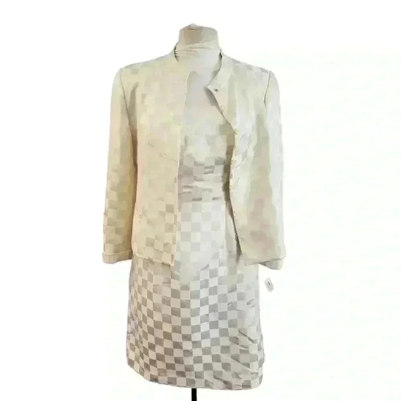 Vtg 1970s Strapless Dress & Jacket RARE NOS satin sz 8 NWT $1200 bride formal - Picture 5 of 16